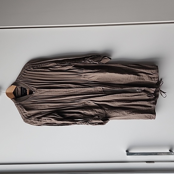 All Saints Ellis Parka Duster Bomber Long Jacket Coat - Picture 2 of 11